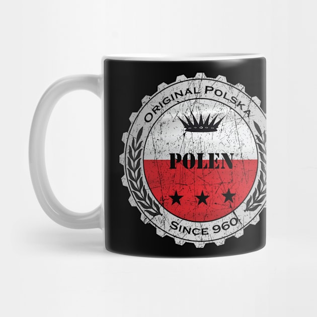 Polen Polska Flagge Bierdeckel by JG0815Designs